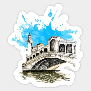 Rialto Brige, Venice Sticker